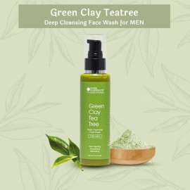 Green Clay Teatree Deep Cleansing Face Wash for MEN