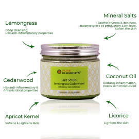 Lemongrass Cedarwood Salt Scrub 